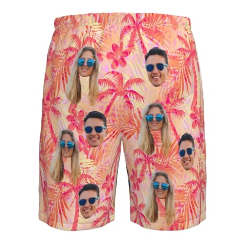 Custom Mens Swim Trunks with Face Photo Funny Personalized Hawaiian Mens Board Shorts Fashion Customized Beach Shorts for Men4