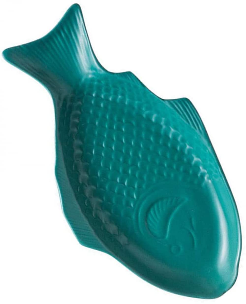Vajilla De Cerámica Plato Creativo Plato En Forma De Pez Almacenamiento Cacerola De Pescado for Restaurante Cena En Casa -Verde Oscuro(Green)