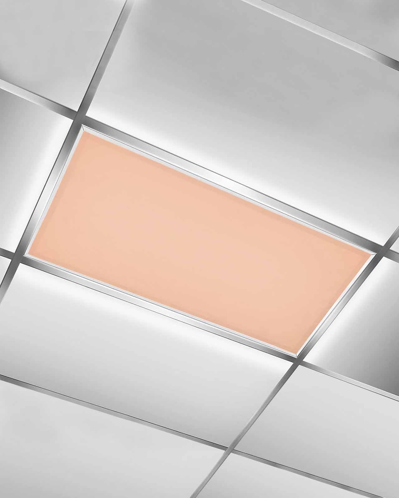 Zadaling 1 Pack Magnetic Fluorescent Light Cover, Pink Orange 4 x 2 Feet Ceiling Light Filters Decorative Accessories for School Classroom Office Home Drop Lamp