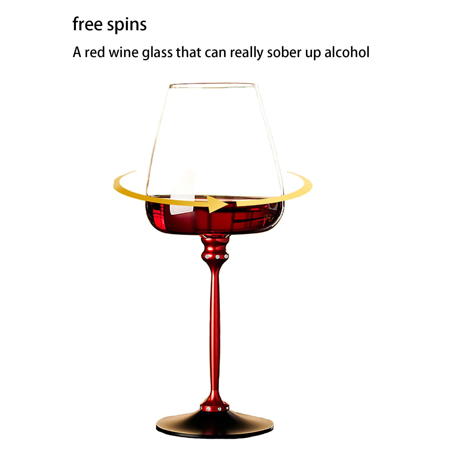 Amazon｜GUSGL 回転するワイングラス、ウイスキー ユニークな