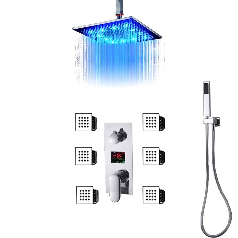 Système de douche LED numérique avec jets de massage spa