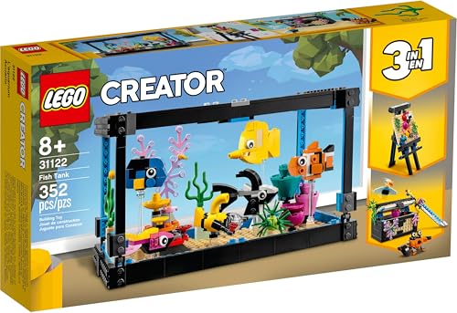 LEGO 31122 Creator 3 in 1 Aquarium Staffelei & Schatztruhe | 3 Modelle in 1 Set