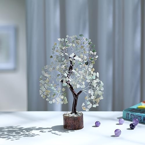 PYOR Jade Stone Bonsai Tree, Real Crystals And Stones, Crystal Tree Decor, Spiritual Gifts for Women Money Desk - Image 3