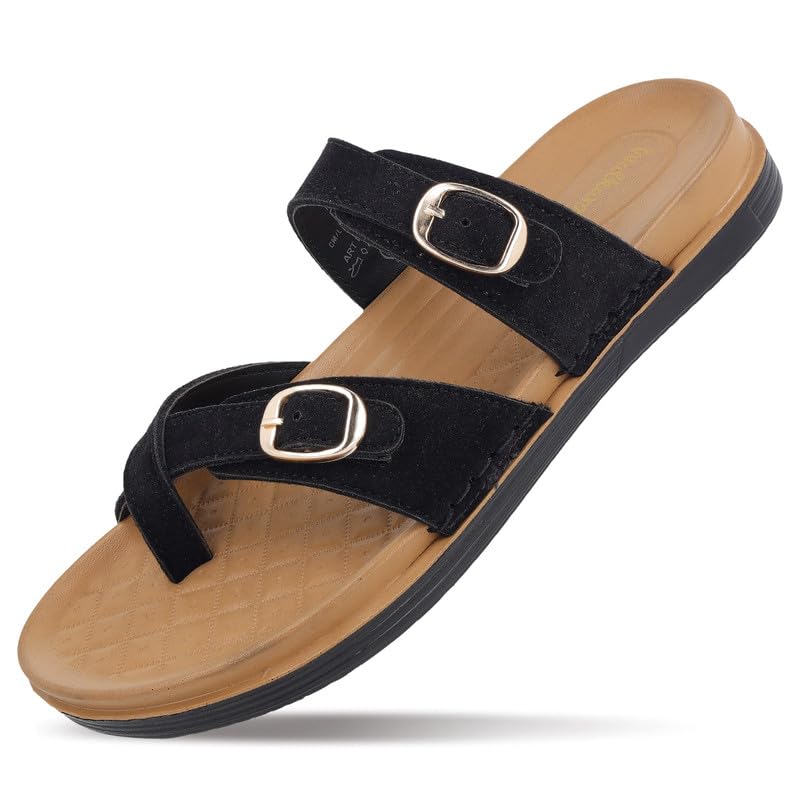 Image of WALKAROO Comfort Sandal For Women's|CloudStep Double-Density PU Sole - Ultimate Comfort|Stylish Casual Wear|WE2501