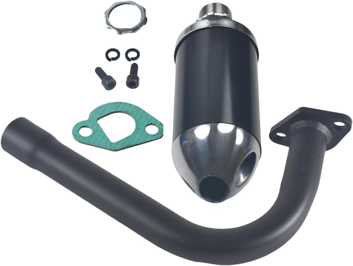 Upgrade Exhaust with Muffler For Coleman CT200U BT200X For Predator 212cc 196cc 6.5HP Go Kart and Mini Bike Black