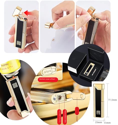 Encendedor de bolsillo recargable con llama suave miniatura 6