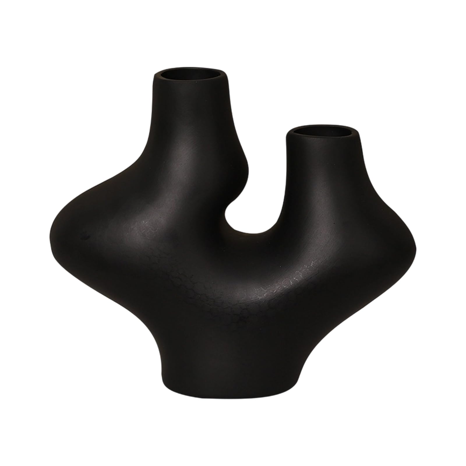Tsophreniq Ceramic Vases with Fashionable Collarbones Detail Contemporary Art Decoration for Indoors Minimalists Ceramic Vases for Bedroom