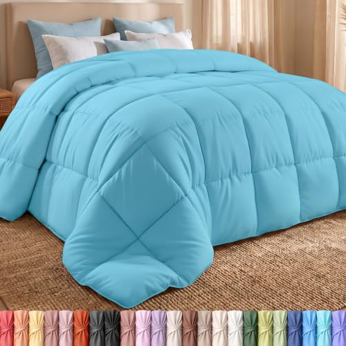Image of Utopia Bedding Queen Comforter, Duvet Insert, Aqua, 88 x 88 Inches