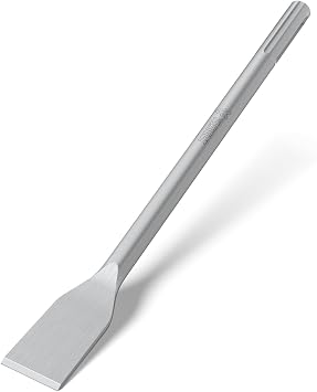 Tile Chisel with SDS Max Shank, 15.75 In.1.57 In for Smaller Grout Joints, Bent Neck Chisel, Ideal for Removing Concrete Bricks Stones Masonry