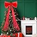 Christmas Tree Topper Bow 47 Inch Tulle Large Red Bows for Christmas Tree Red Tree Topper Bow Christmas Wreath Bows for Room Backdrop Wedding Bachelorette Baby Shower Bridal Shower Xmas Tree Topper