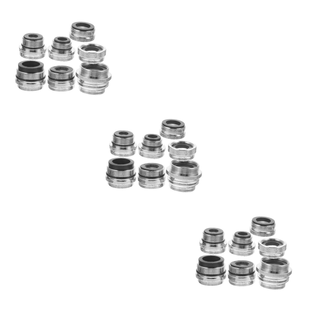 Sosoport Kit Adattatore per Tubo da Giardino con Rubinetto Assortito 3 Set Set Completo per Luso 7 Pezzi*3