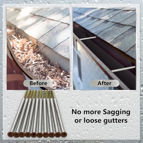 Morningro 7'' Gutter Screws with Metal Ferrule by MorningRo - Used condition - Image 4