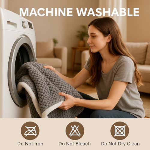 Manta eléctrica Poouthym HB188NA-5060 con 5 niveles de calor, autoapagado en 10H, 50"x60" de felpa suave para sofá, cama y oficina, certificada ETL miniatura 7