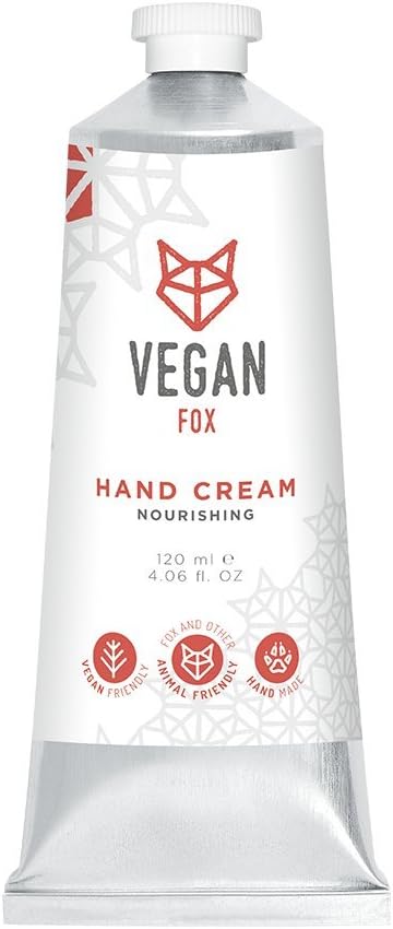 VEGAN FOXHand Cream with Avocado oil and Shea Butter - Cruelty Free Vegan Hand Moisturiser - 120ml