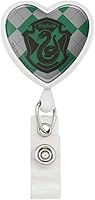 Vista 5 de Harry Potter Gryffindor Plaid Sigil Heart Lanyard Carrete retráctil Soporte para tarjeta de identificación