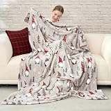 Cozy Bliss Gnome Throw Blanket Christmas Blanket Warm MilkyPlush™ Throw Blanket, Ultra Soft Cozy Blanket for Couch,Sofa and Bed(Xmas Gnome,50"x60")