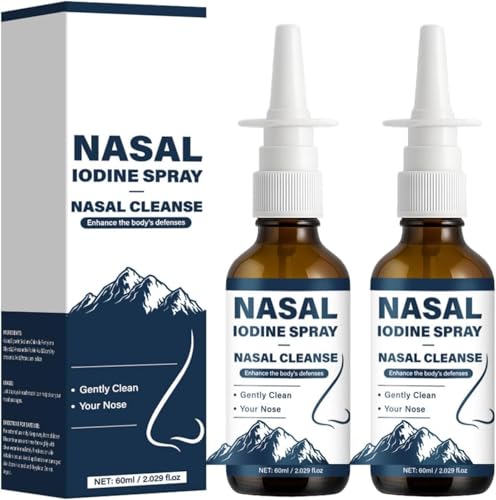 Iodine Nasal Spray Nasal Iodine Spray Cleanses & Refreshes Your Nasal Passages (2pcs)