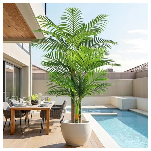 Keeplush 6ft Tropical Cane Palm Tree