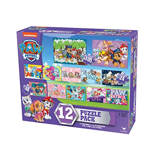 Paw Patrol Girls 12 Puzzle Pack (24 Pieces)