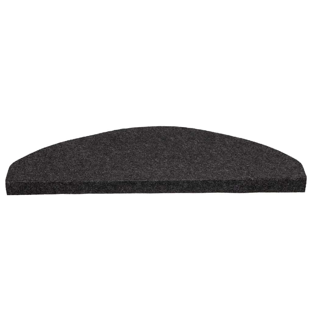 Alfombrillas autoadhesivas de fieltro punzonado, color negro, 15 unidades, 65 x 22,5 x 3,5 cm, antideslizantes, para peldaños de madera, amortiguan el sonido y protegen las escaleras, agarre