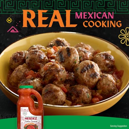 Image of HERDEZ Salsa Casera, Medium, 70 oz Jug - Authentic Mexican Homestyle Salsa for Tacos, Chips & Dips