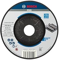 Bosch 1x PRO Metal Longlife Schleifscheibe für kleine Winkelschleifer und 22,23‑mm-Bohrung (für Stahl, Ø 125 mm, Professional Zubehör Kleiner Winkelschleifer)