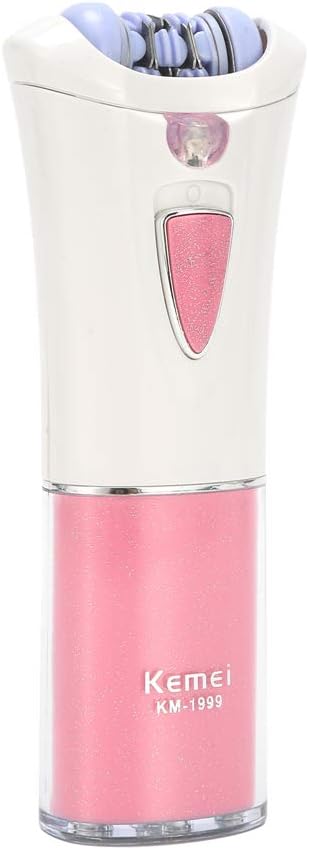 Kemei Epilator Lady Cordless Electric Shaver Body Hair Removal, Skin Friendly Bikini Trimmer, Electric Hair Removal System, Battery Powered