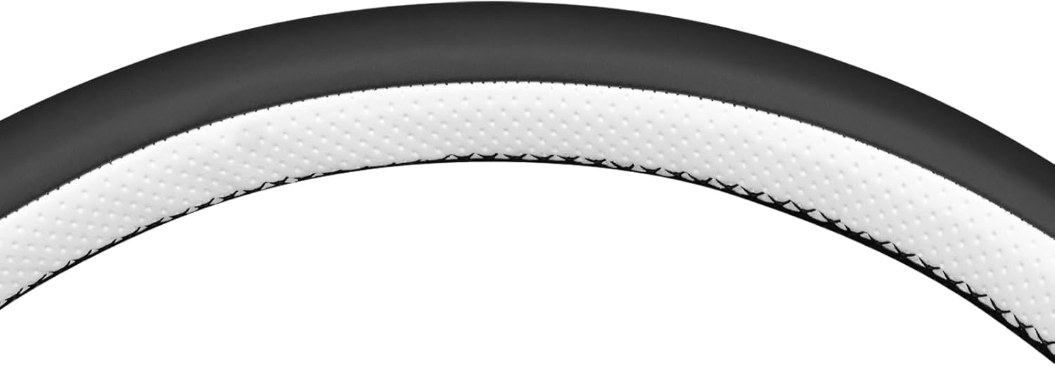 MEWANT Hand Sewn 3D Style Car Steering Wheel Cover for Mazda 3 2014-2016 Mazda 6 2014-2016 Mazda 2 2015-2017 CX-3 2016-2017 CX-5 2013-2016 for Mazda