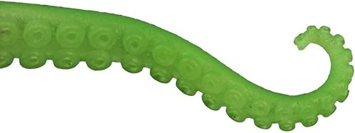 Miniatura 3 de Archie McPhee Juego de cinco títeres de tentáculo de dedo verde que brillan en la oscuridad