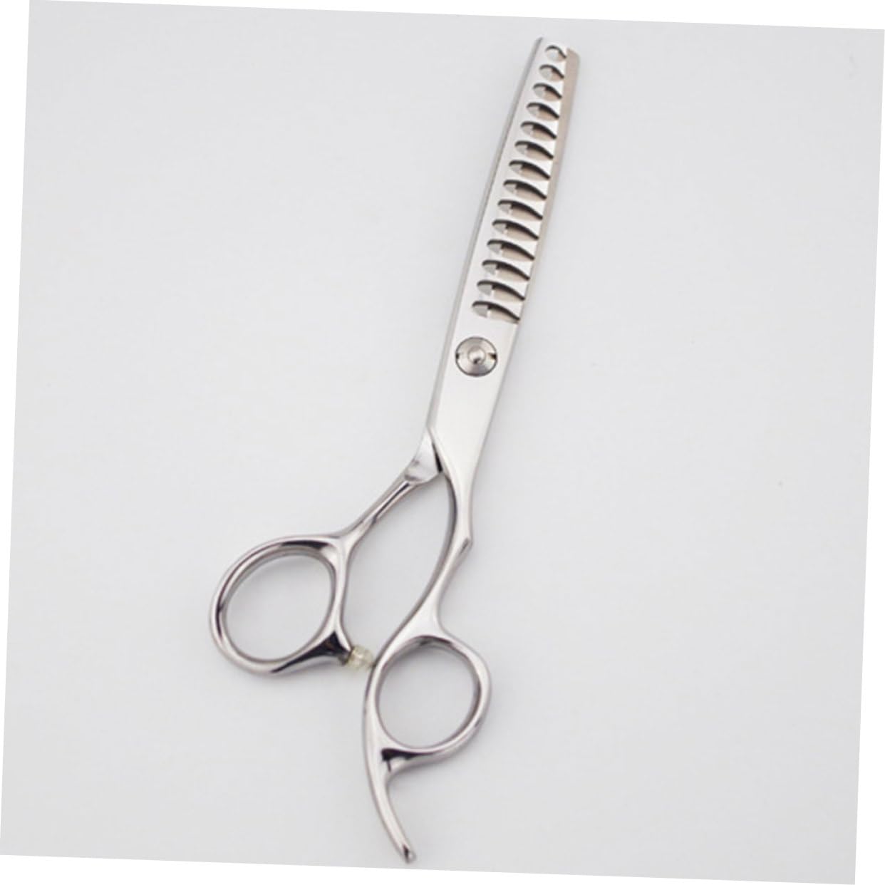 POPETPOP Forbici da Parrucchiere Professionali in Acciaio Inox, 3 Pezzi, Taglio Dentato per Sfoltire, Sicure e Comode, Uso Salone e Casa