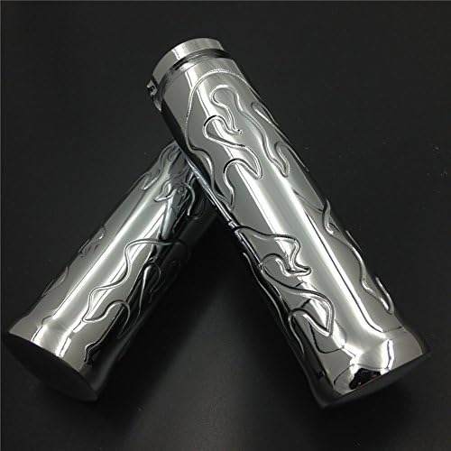 Motorbike Billet Flame style 7/8'' HAND GRIPS Fit for Shadow 750 Spirit Aero ACE Chromed