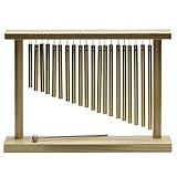 Height: 10 3/4 inch Stagg 25014912 PCH120 WD Frame Pipe Chimes mit 1 Row, 20 Bars