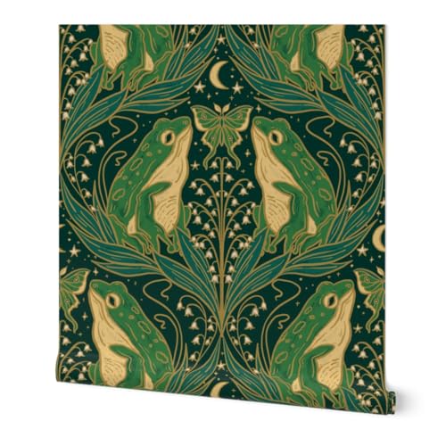 Art Nouveau Garden Green Lily Swatch