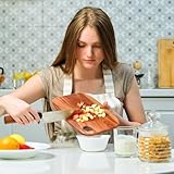 Gtencemen Small Acacia Wood Cutting Boards for Kitchen with Hanging – Mini Wooden Cutting Board for Vegetables, Fruit, Bread, Meat - BPA Free, 9.6" x 6.5" - Image 6