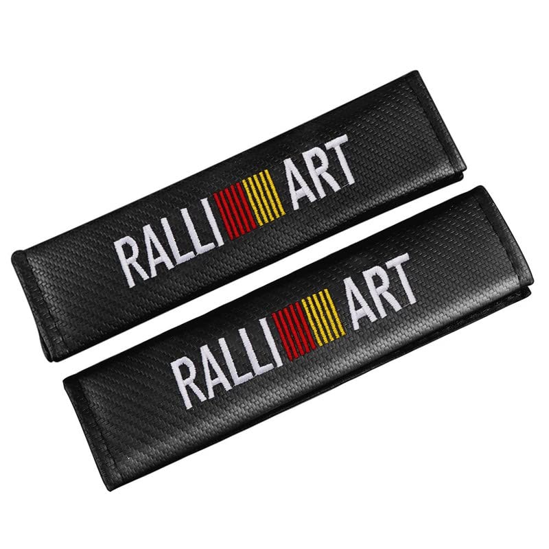 SEMAPHORE® 2Pcs Seat Belts Covers Padding Carbon Fiber Leatherite Seat Belt Cushion Protective Shoulder Sleeve(Type-1) compatible with Mahindera Thar