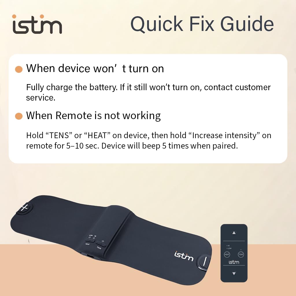 iSTIM X1 Wireless Heat TENS Unit Muscle Stimulator for Back Pain — Amazon image 9