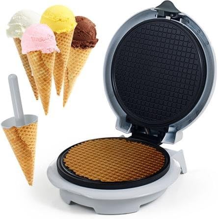 Chef Buddy Waffle Cone Maker with Cone Form