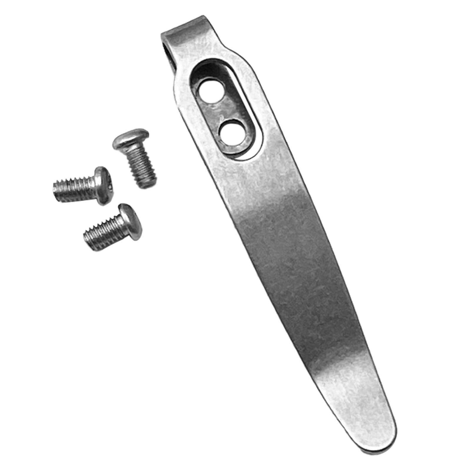 1Set Folding Knife Clip 420 Stainless Steel Pocket Clips Back Clamps for Folding Knife Pocket Clip with Screw