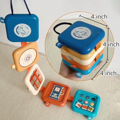 Image of Busy Board for 1 Year Old, Airplane Plane Car Travel Toy, Montessori Toys for 1 2 3 Year Old Girl Boy, Sensory Toys for Toddlers 1-3, 1st Birthday for Boys Girls Kids