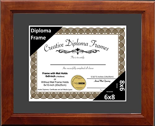 Walnut diploma frame image