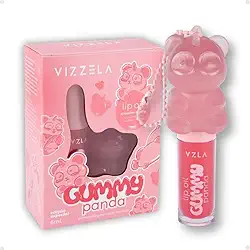 Lip Oil Gummy Panda Vizzela Gloss Labial Com Chaveiro 6ml