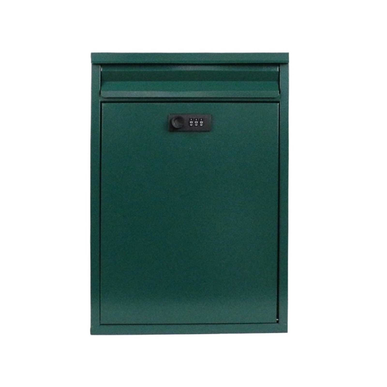 Vintage Letter Box Mailbox Rainproof Wall Mount Mailbox Mountable Large Hanging Mailboxes Water Proof Keyless Outdoor Lockable(Grün)