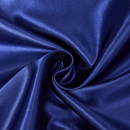 Damier Satin Spannbettlaken 100x200cm Blau Glänzend Seide Bettlaken Hochwertiges Deluxe Unifarben Spannbetttuch… – Ansicht 5