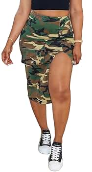 ※断捨離中※KOWGA SHARP LONG SKIRT (CAMO) Amazon.com: Ecirod Women A Line Maxi Skirt Plus Size