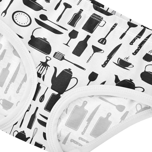 Joisal Kitchen Tools White Black Girls Underwear Toddlers 2t Cotton Girl Panties Cute Aesthetic Briefs Girls Undies4