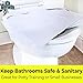 Biodegradable Half-Fold Toilet Seat Covers 250Pk. Self-Flushing, Disposable Potty Papers Keep Toilets Clean and Family Healthy. Mess-Free Paper Safety Covers for Commercial, Home, Travel and Kids Use