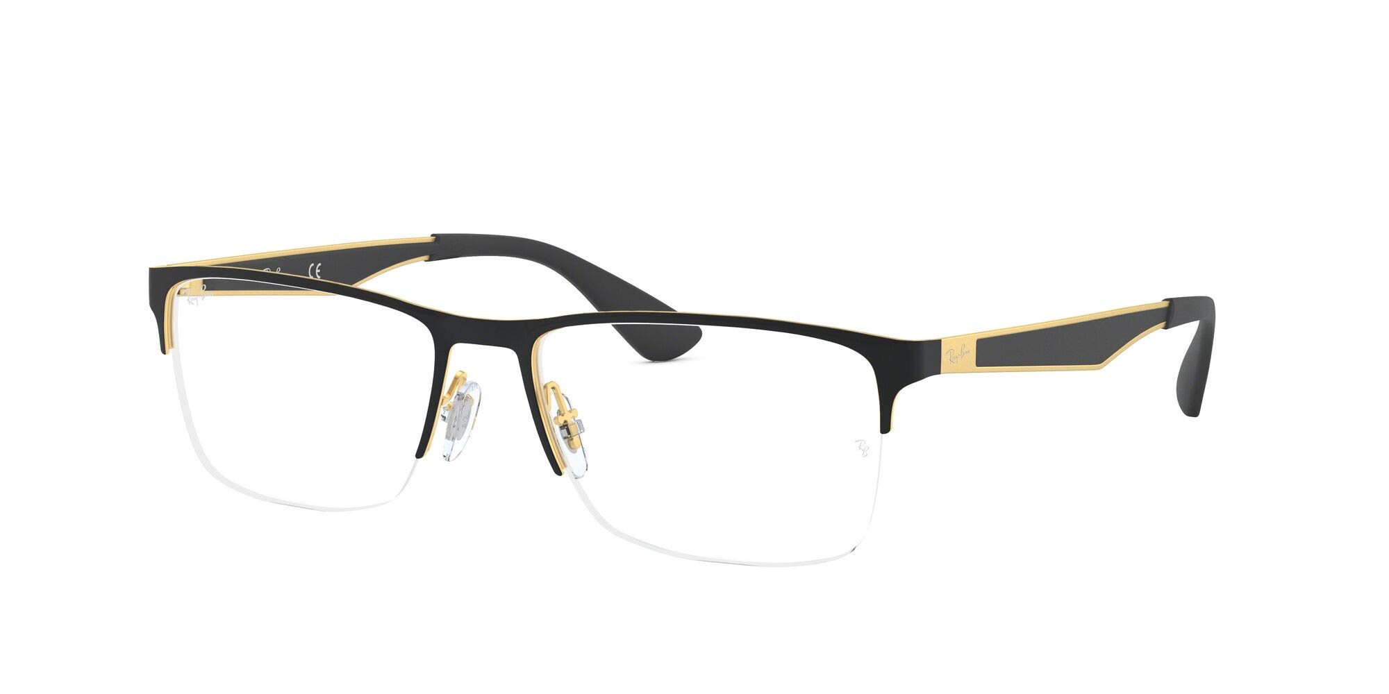 Ray-Ban Herren 0rx 6335 2890 56 Brillengestell, Gold (Gold Top On Black)