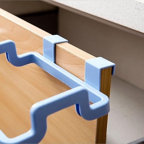 Miniatura 7 de Estante de almacenamiento para bolsas de basura colgables, sin perforaciones, accesorios de cocina portátiles (beige)