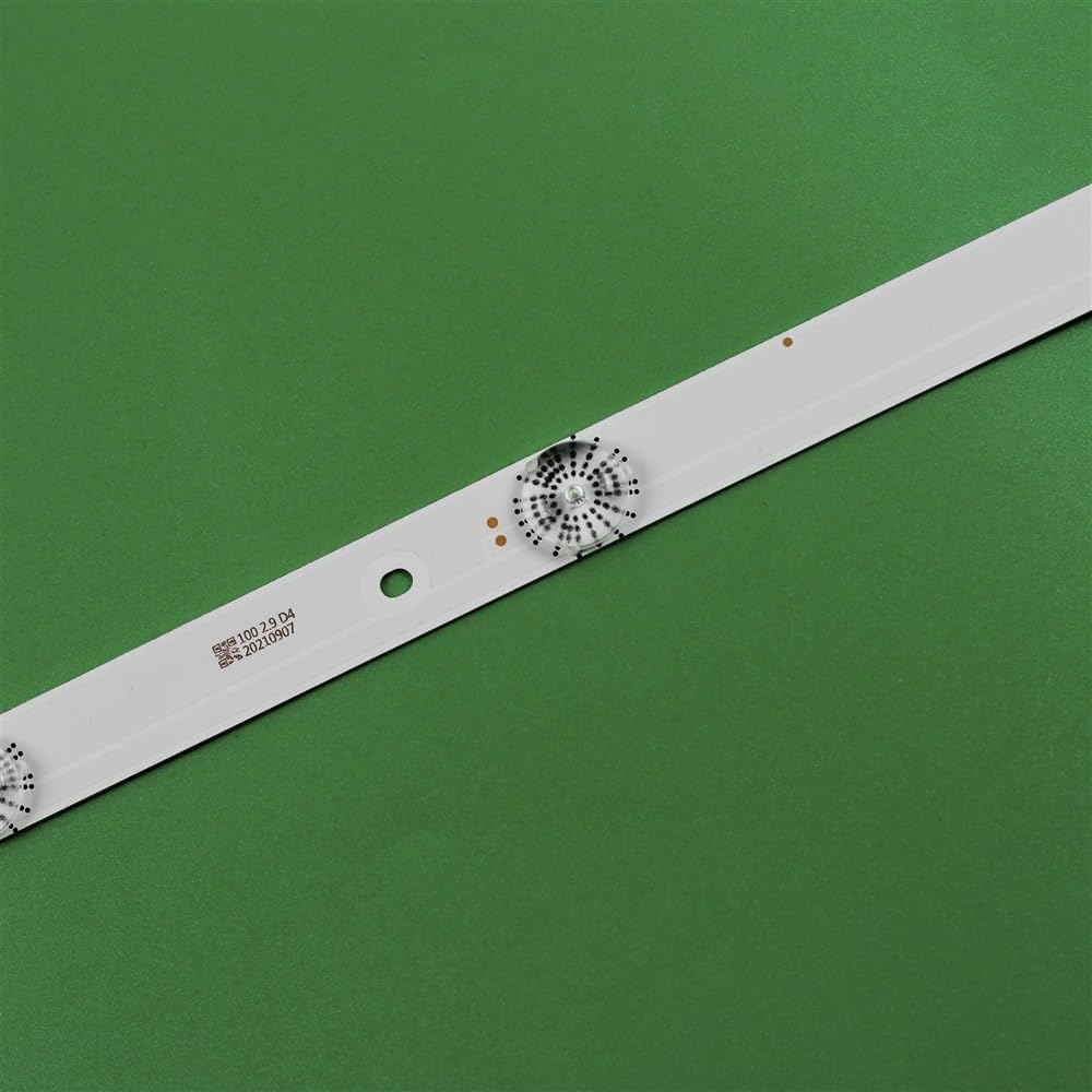 Close-up of an ENEVABAGB LED strip showing '100 2.5 D4 20210907' marking