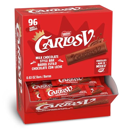Carlos V Milk Chocolate Bars, 0.75-Ounce Bars (Pack of 96)